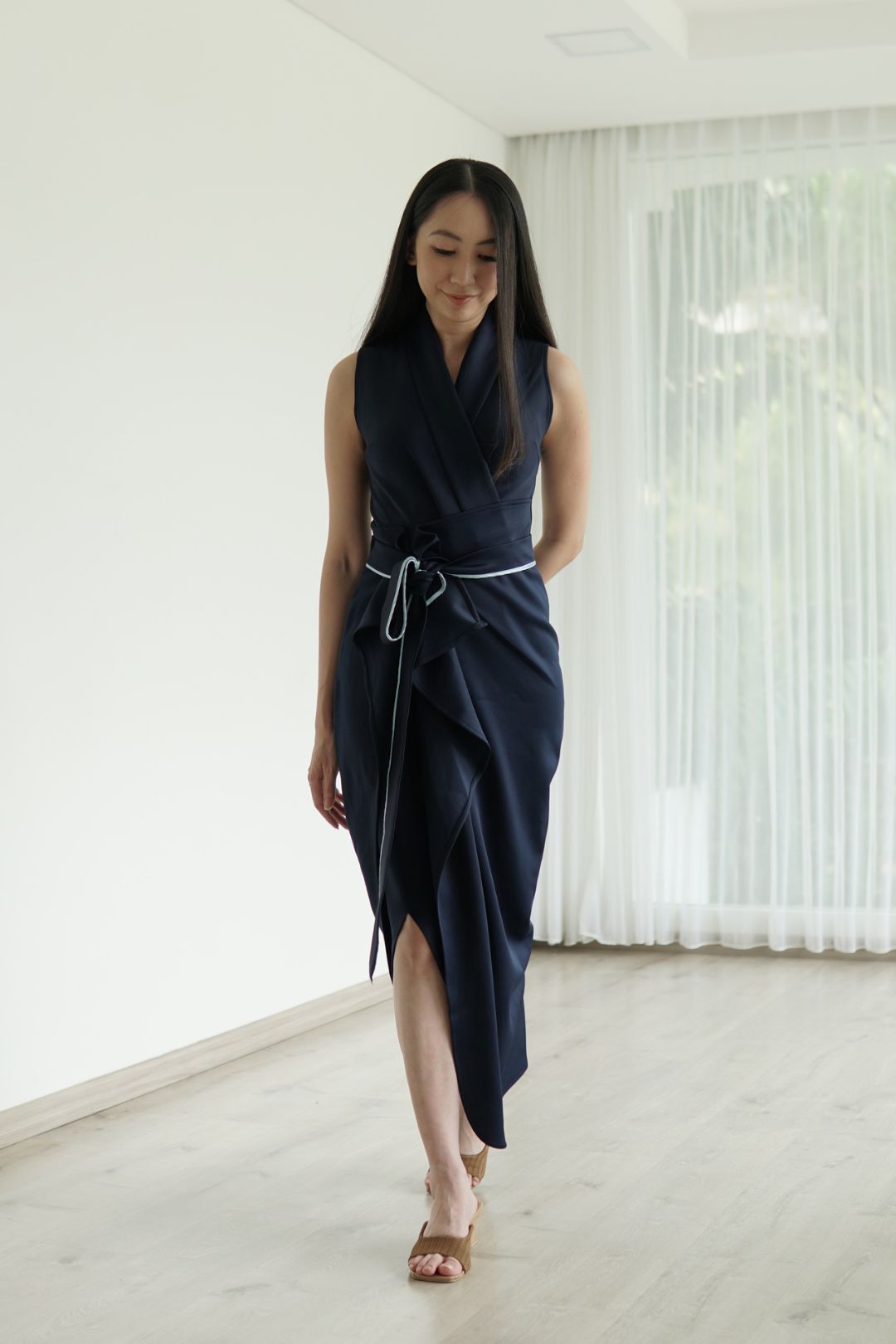 Ericha Sleeveless Wrap Dress