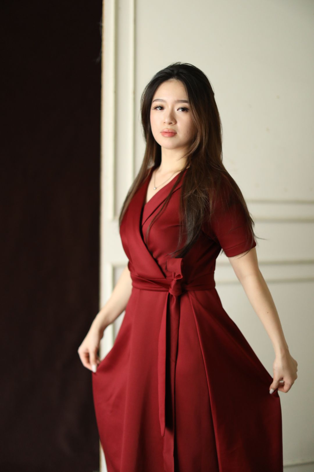 Cora Mini Wrap Dress