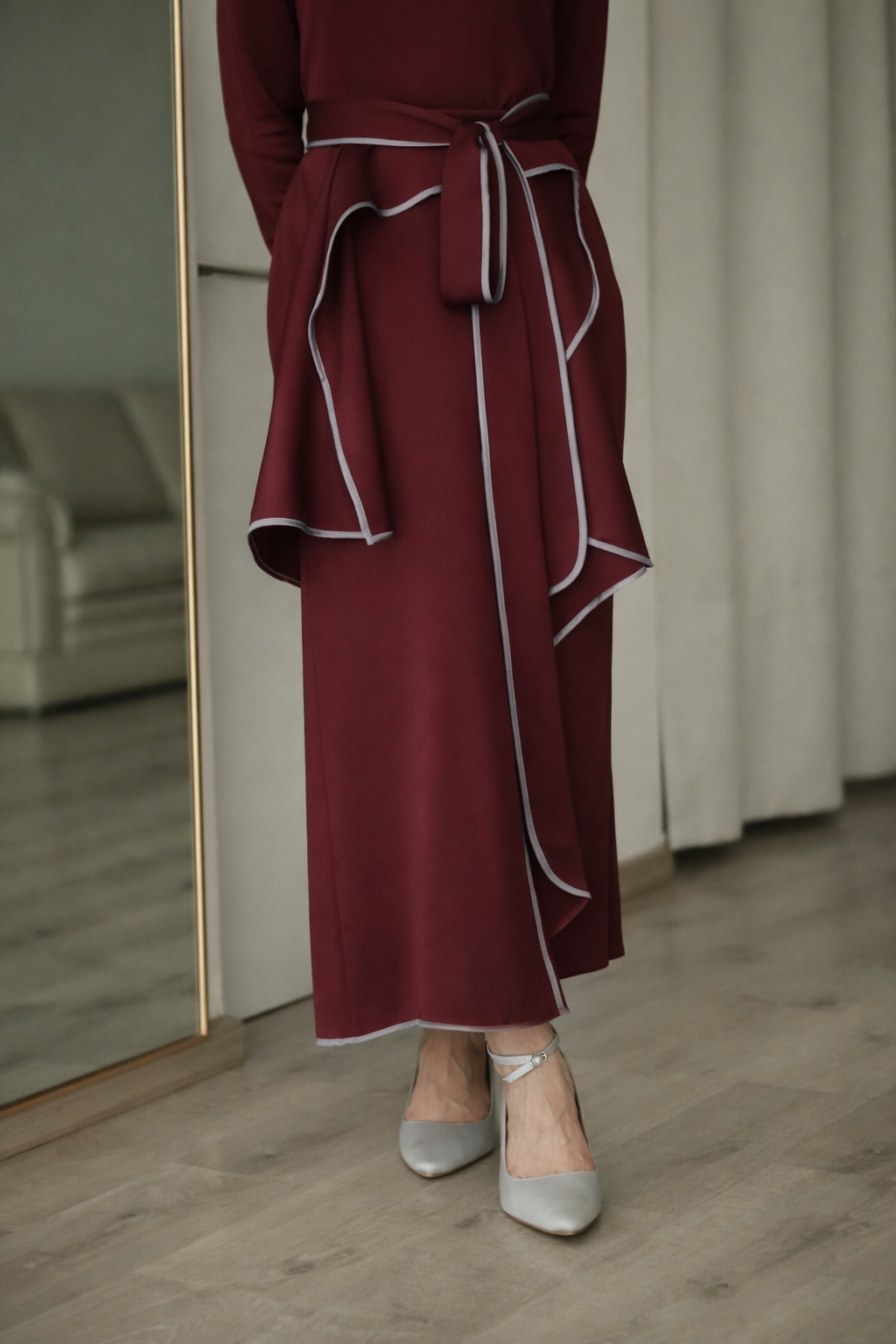 Xenna Dress Maroon - Atvezzo Dress