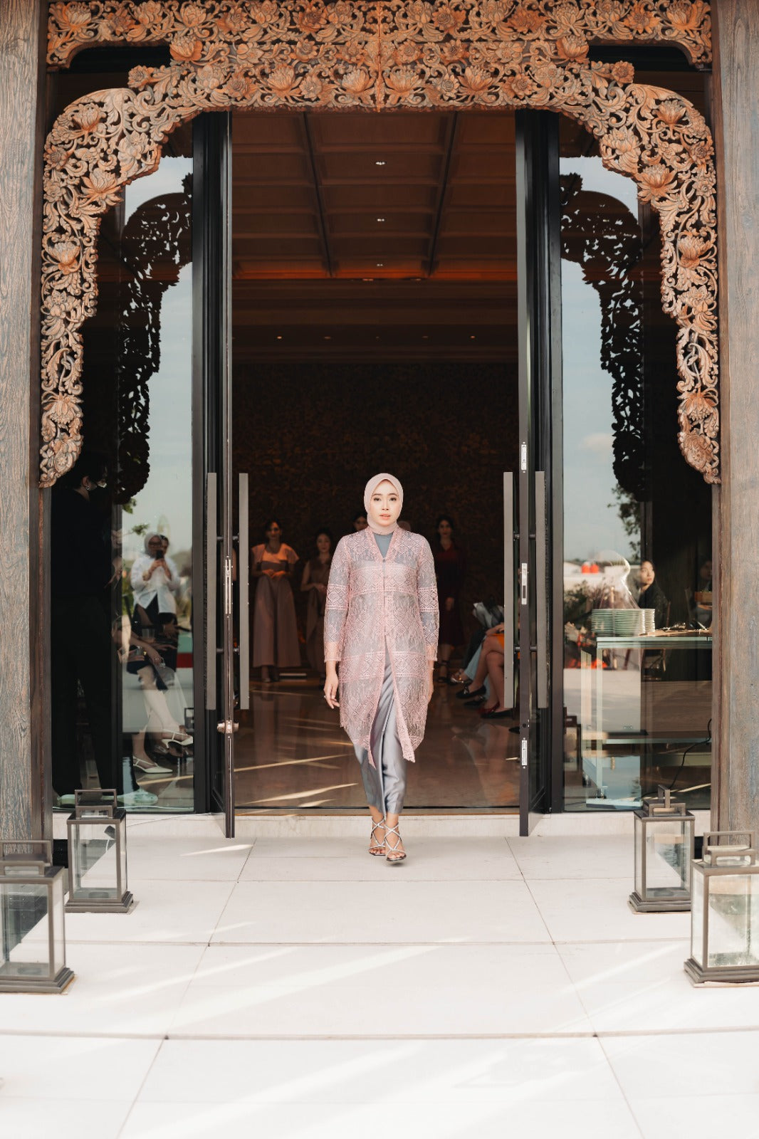 Inara Set Dress Dusty Rose