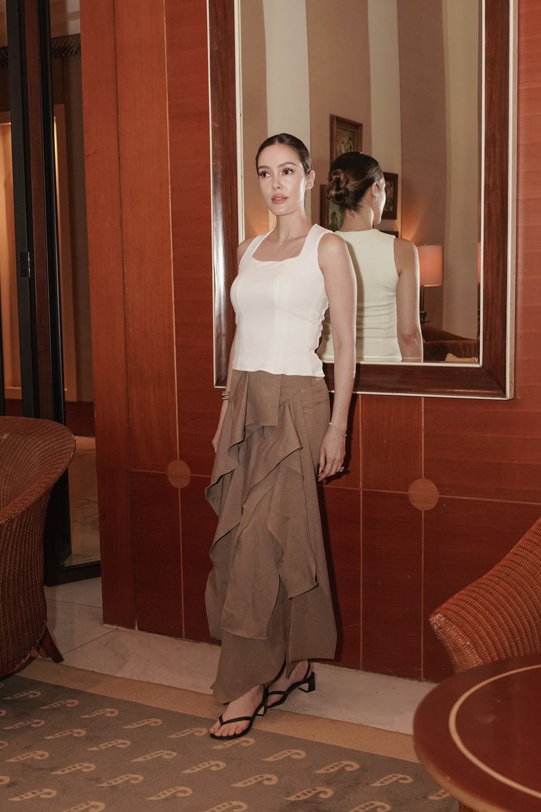 Ammora Skirt Long Golden Brown