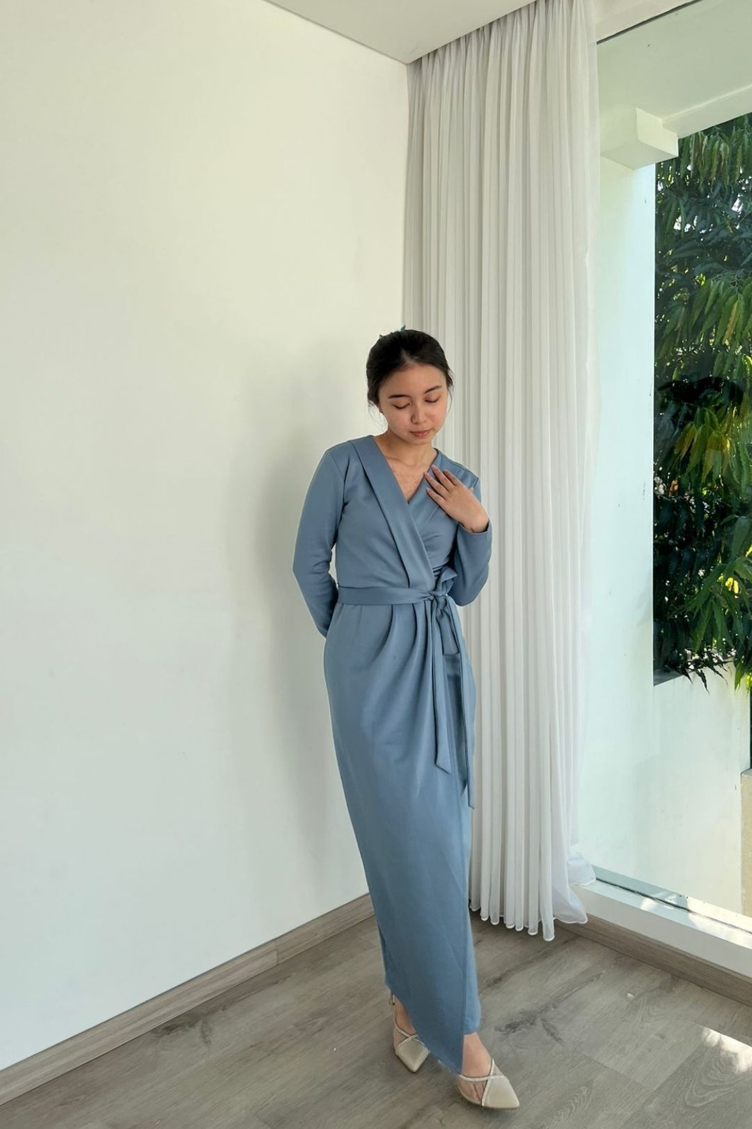 Cora Long Wrap Dress