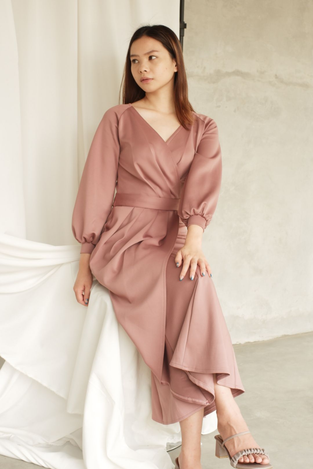 Lila Wrap Dress