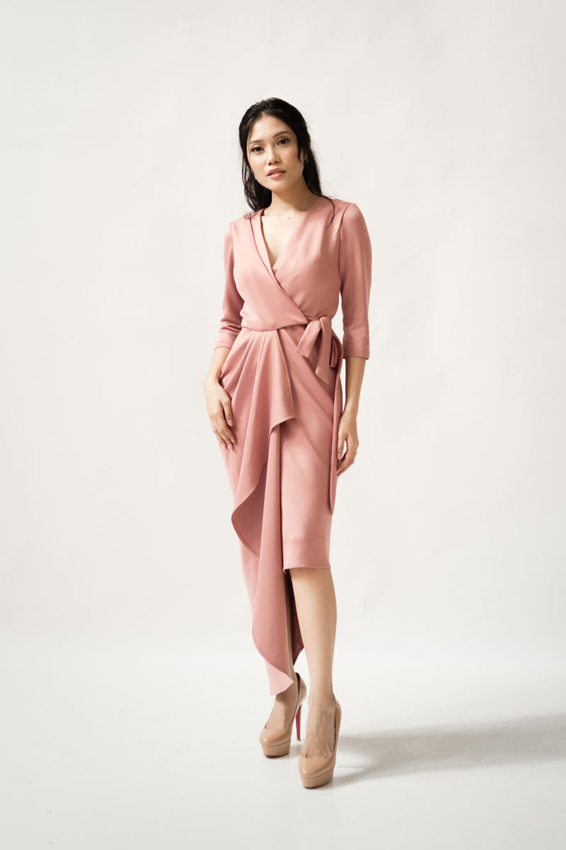 Canti Midi Wrap Dress