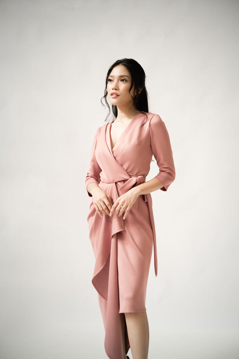 Canti Midi Wrap Dress