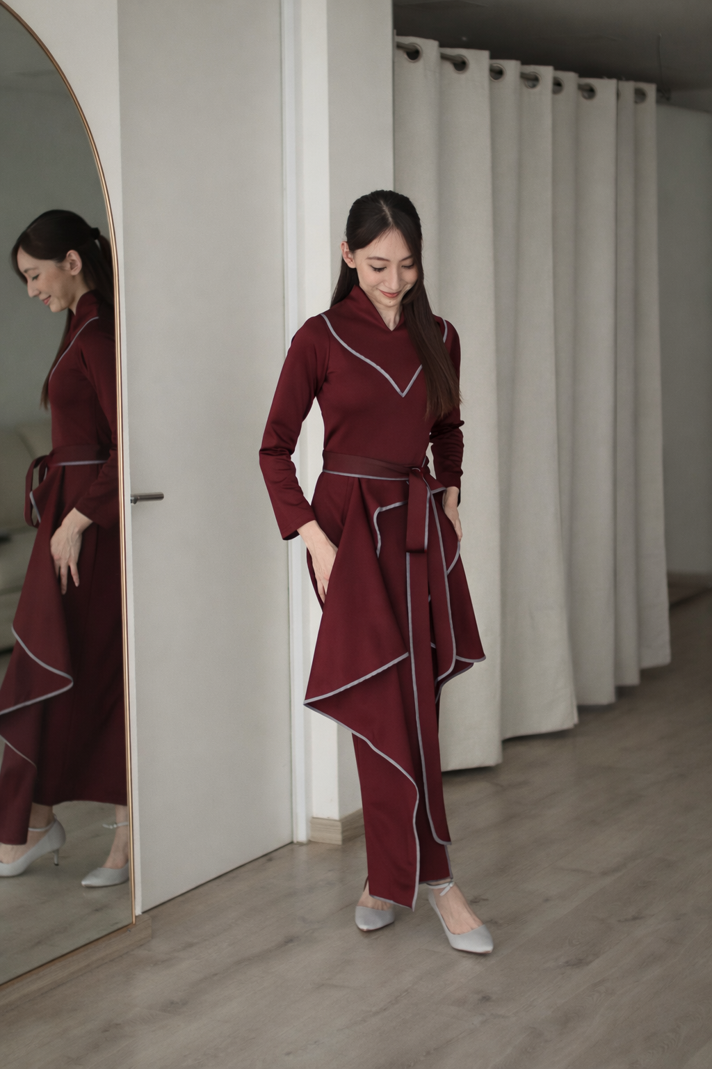 Xenna Dress Maroon - Atvezzo Dress