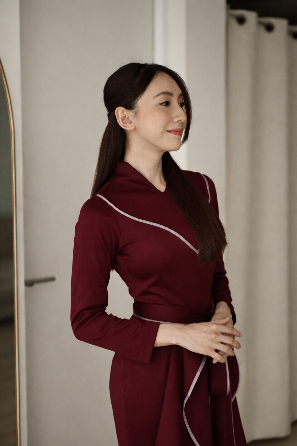 Xenna Dress Maroon - Atvezzo Dress