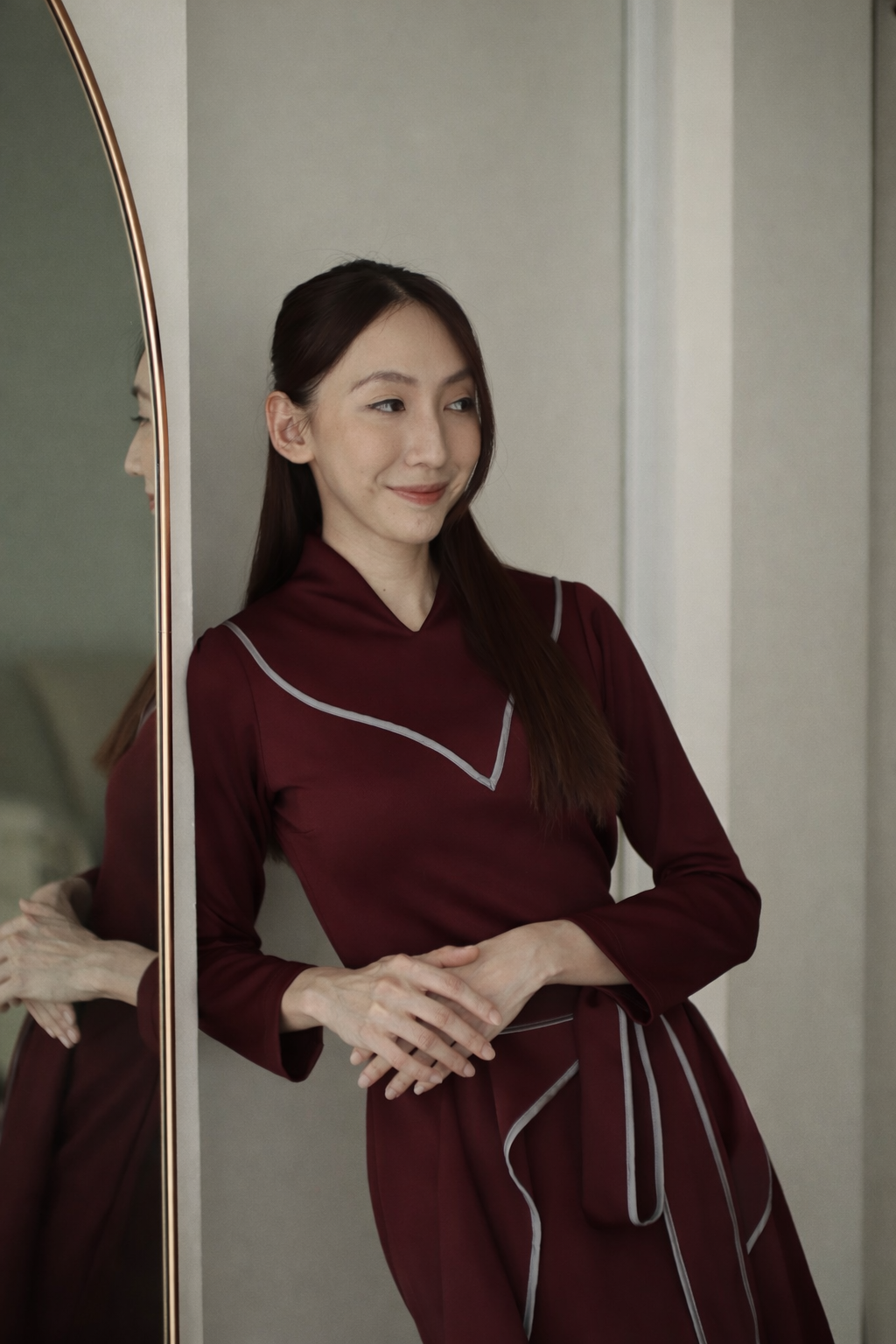 Xenna Dress Maroon - Atvezzo Dress