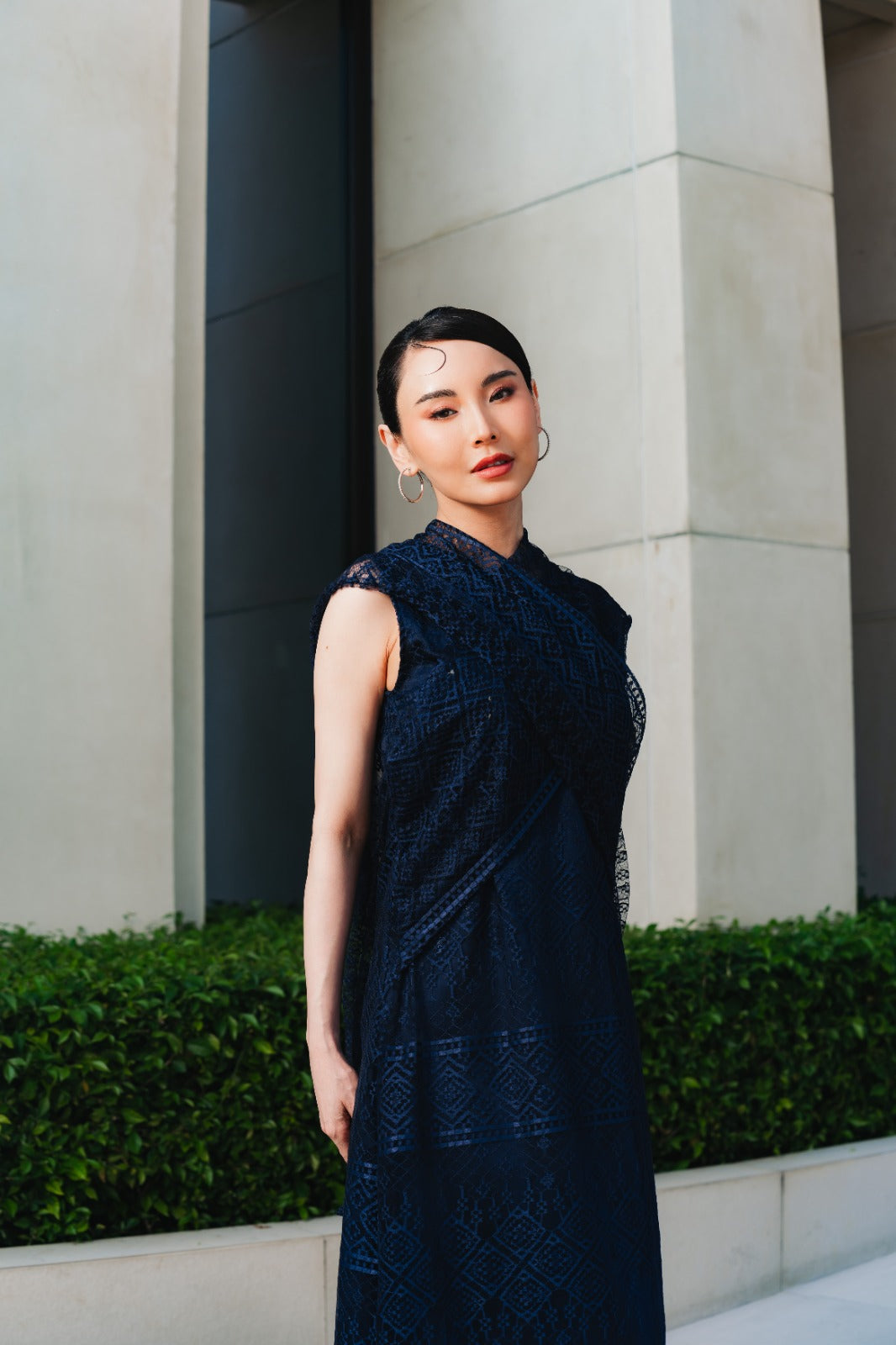 Ayla Dress Navy