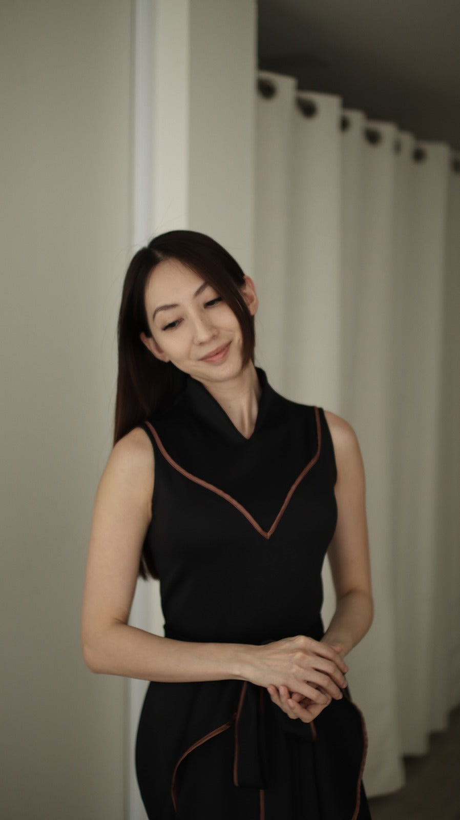 Xenna Long Dress Sleeveless Black - Atvezzo Dress