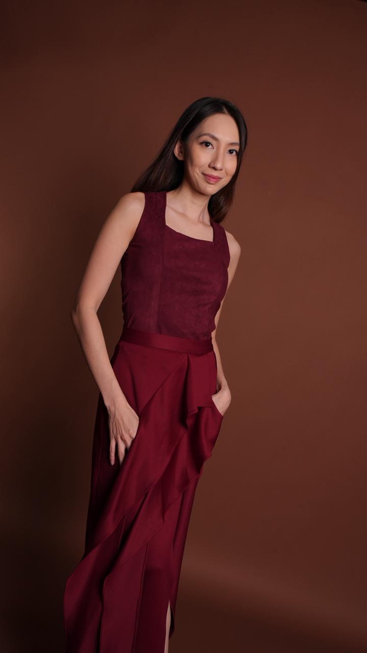 Emma Top Maroon - Atvezzo Top