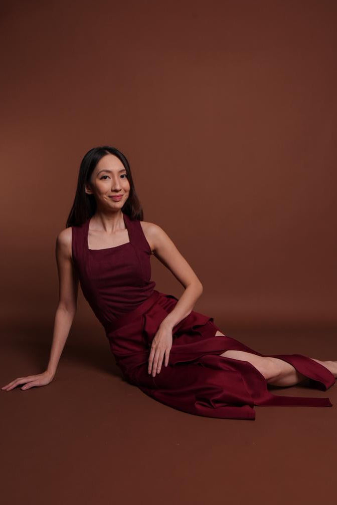 Emma Top Maroon - Atvezzo Top