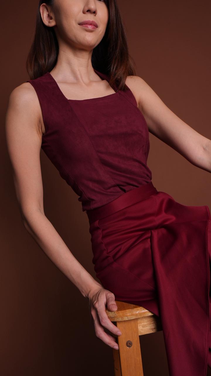 Emma Top Maroon - Atvezzo Top