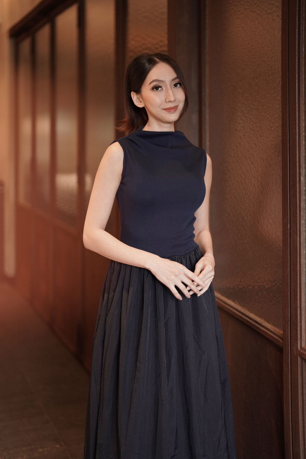 Sharon Long Dress Navy