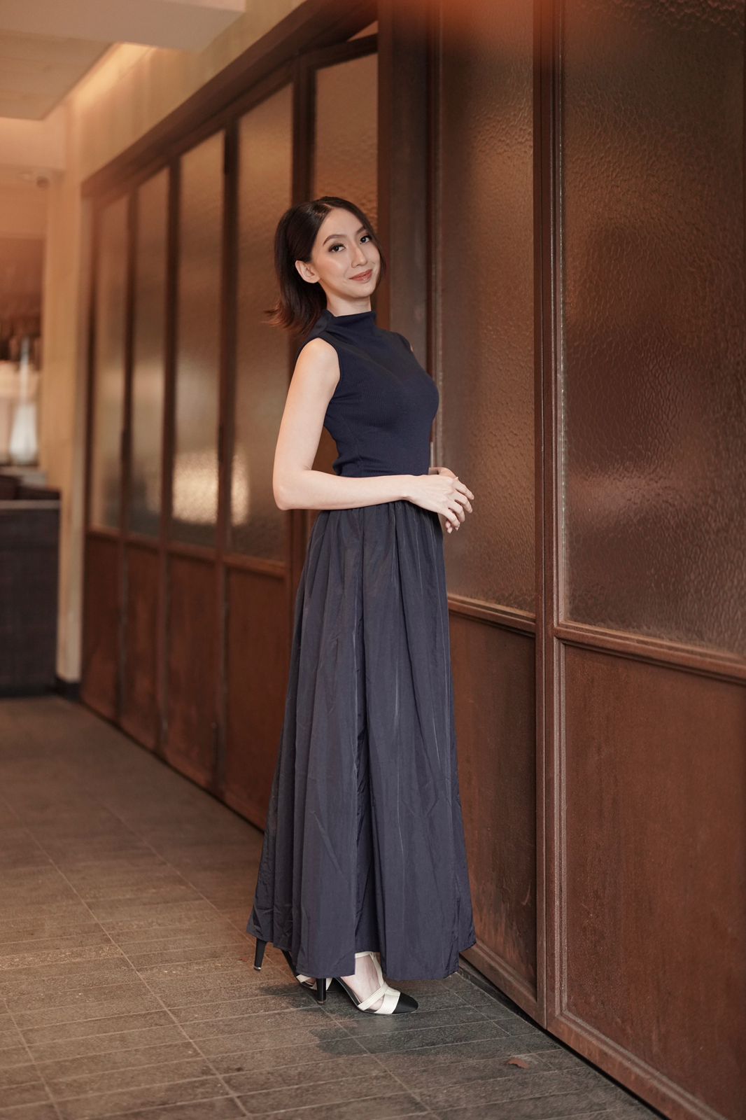 Sharon Long Dress Navy