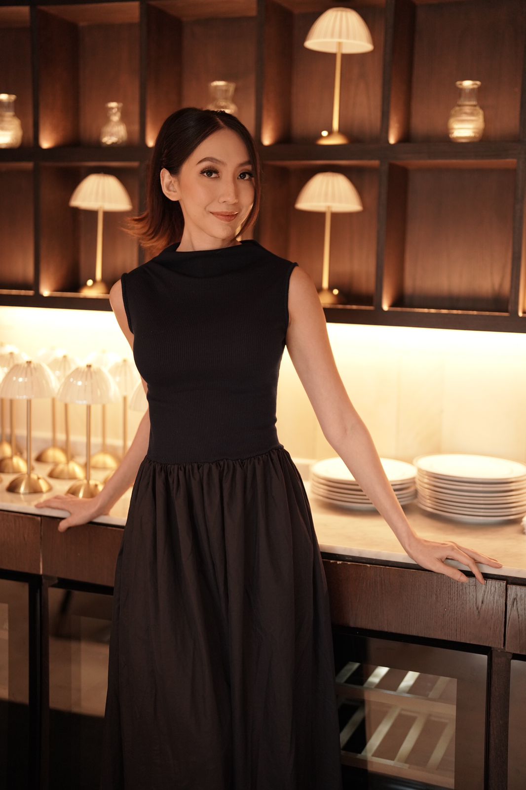 Sharon Long Dress Navy