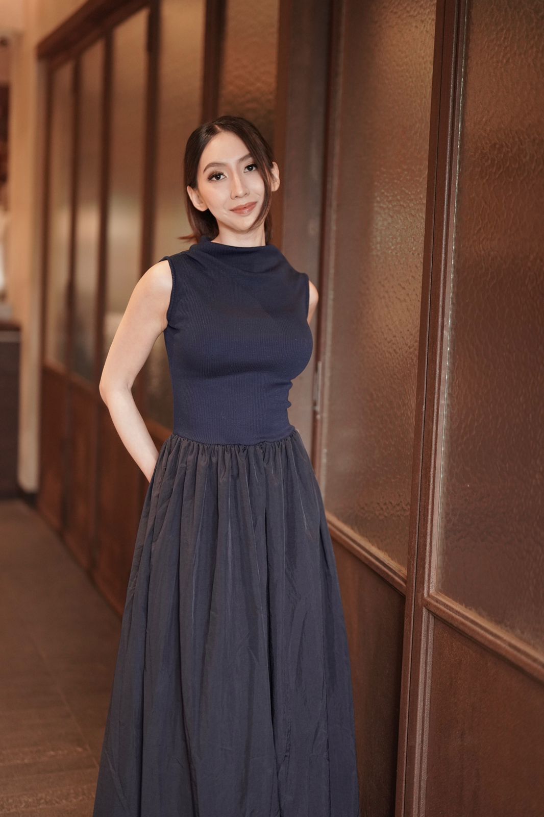 Sharon Long Dress Navy