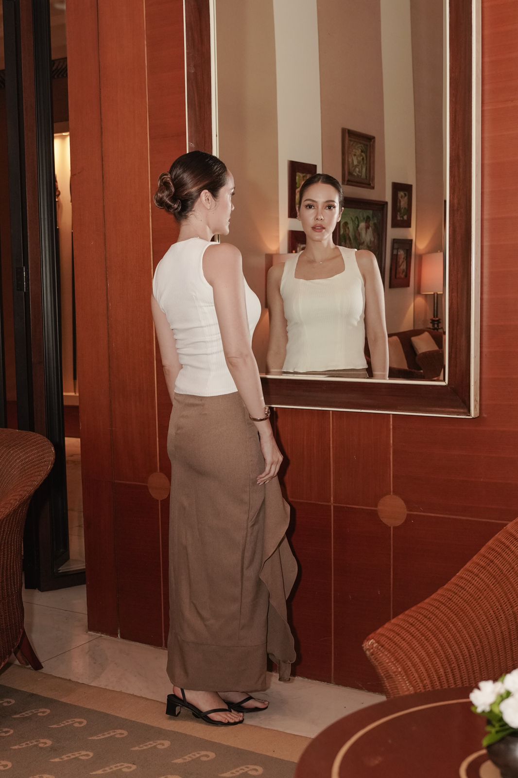 Ammora Skirt Long Golden Brown