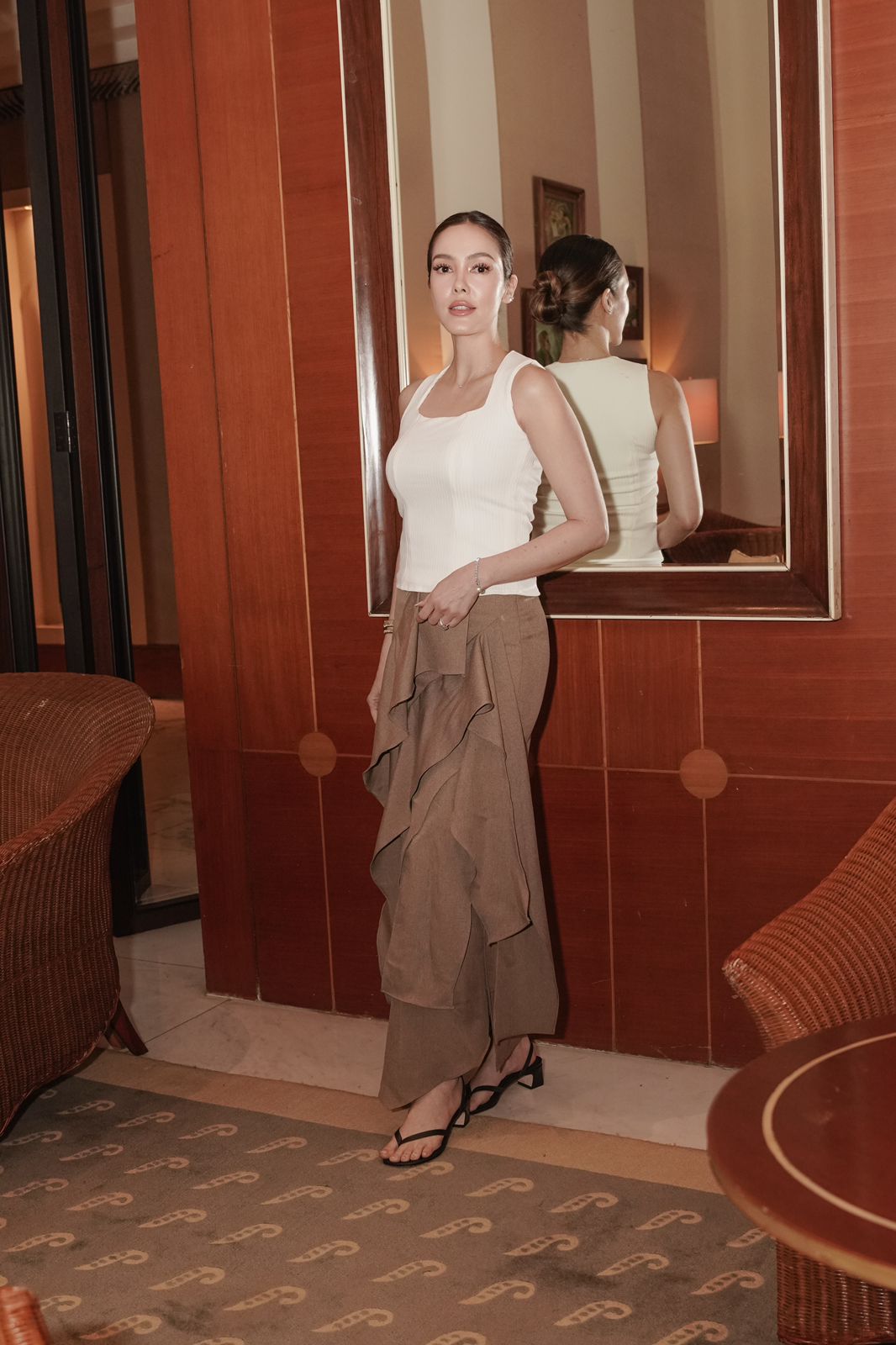 Ammora Skirt Long Golden Brown