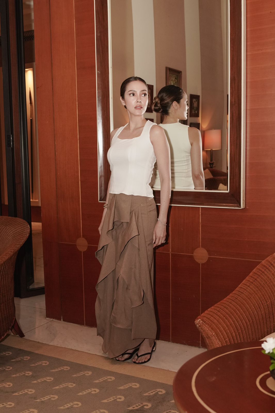 Ammora Skirt Long Golden Brown