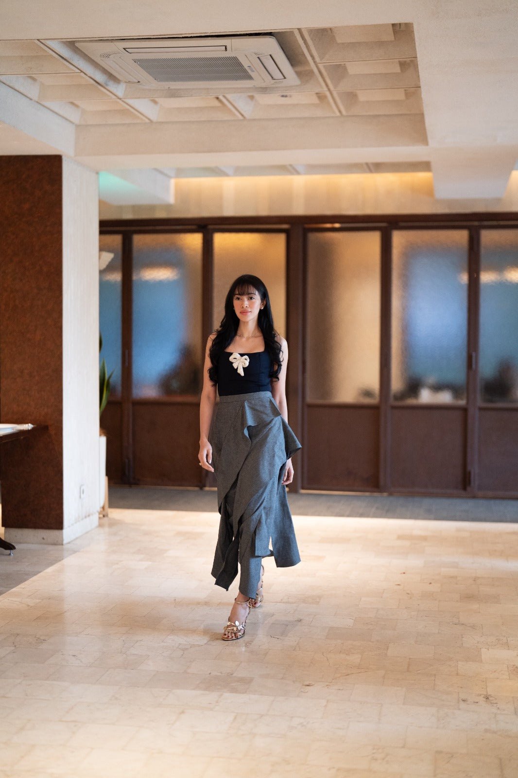 Ammora Skirt Long Silver