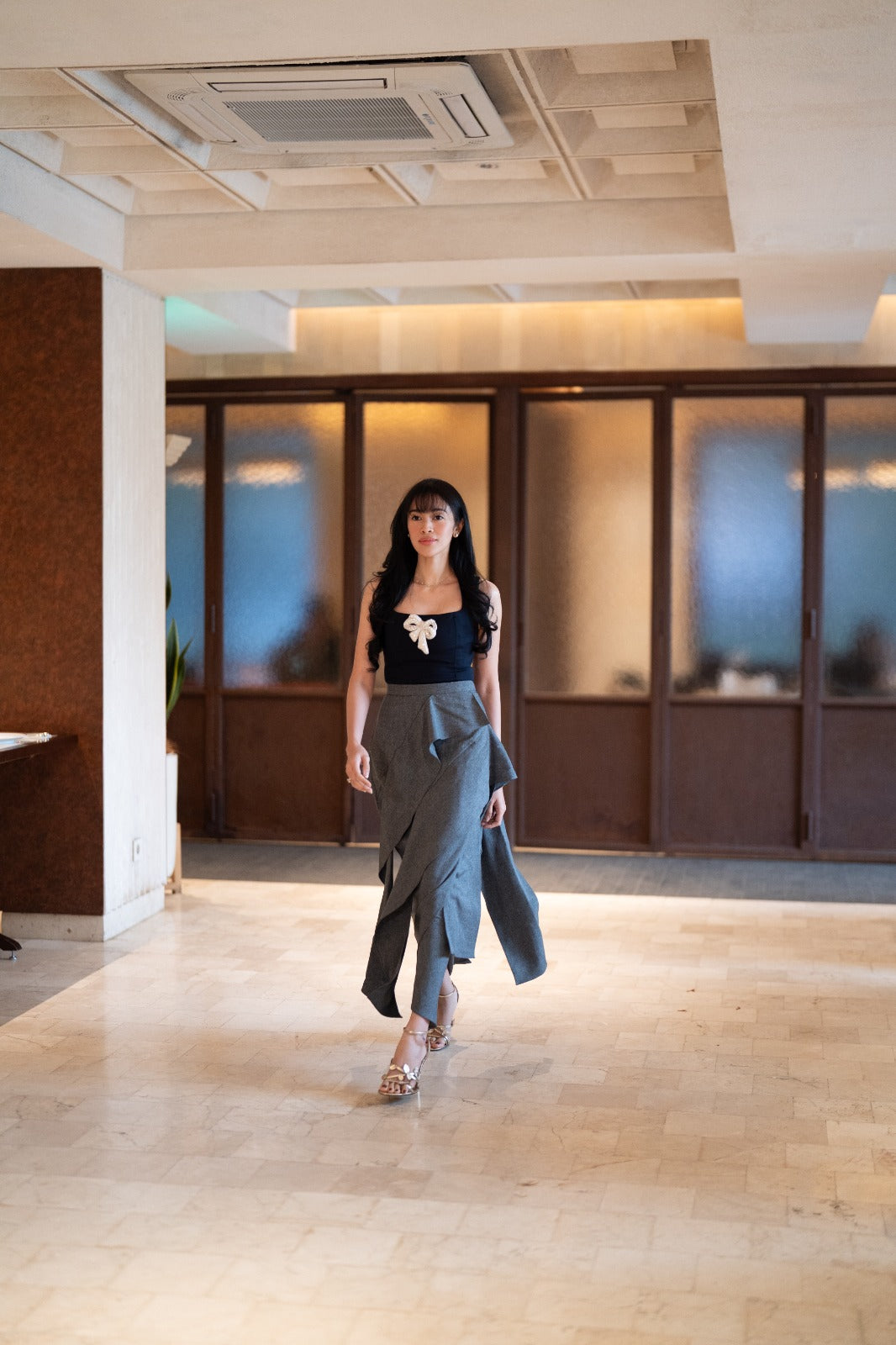 Ammora Skirt Long Silver