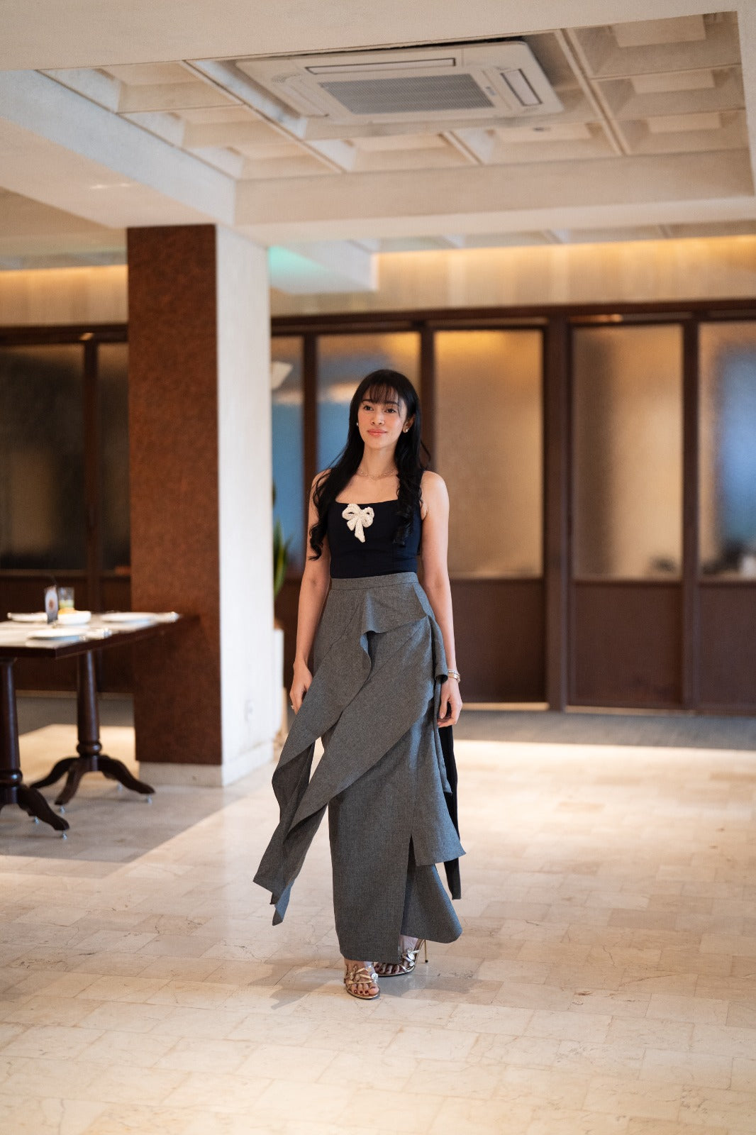 Ammora Skirt Long Silver