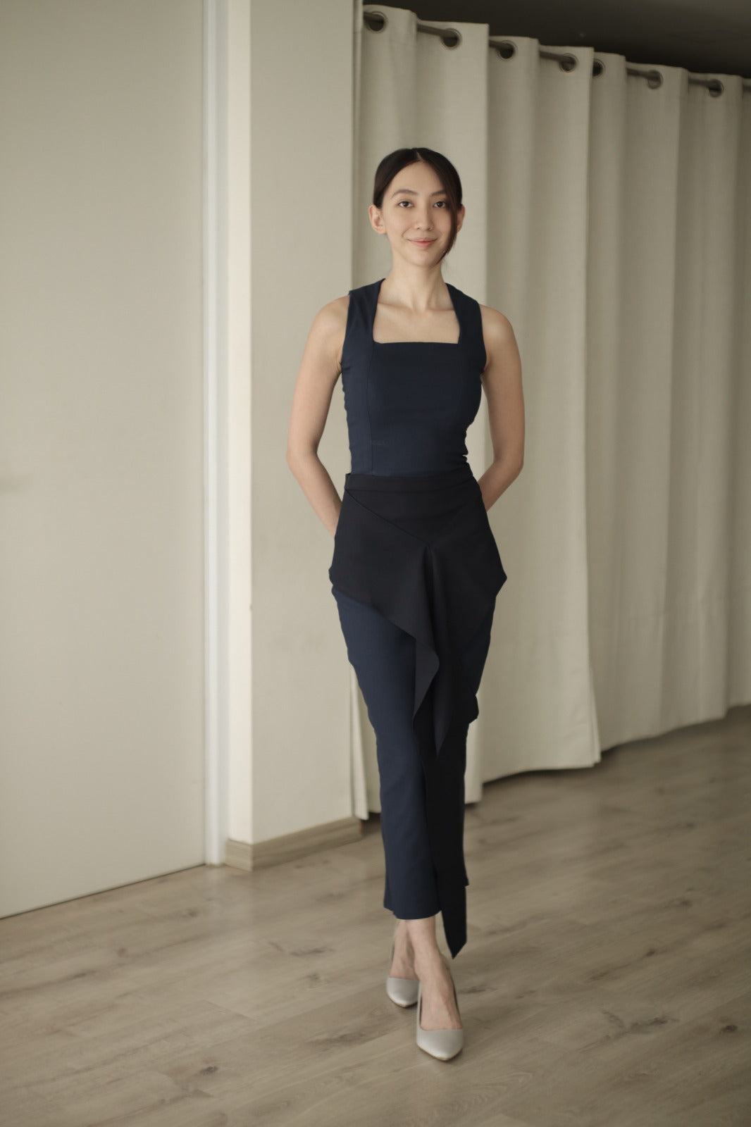 Jenna Skirt Navy - Atvezzo Skirt