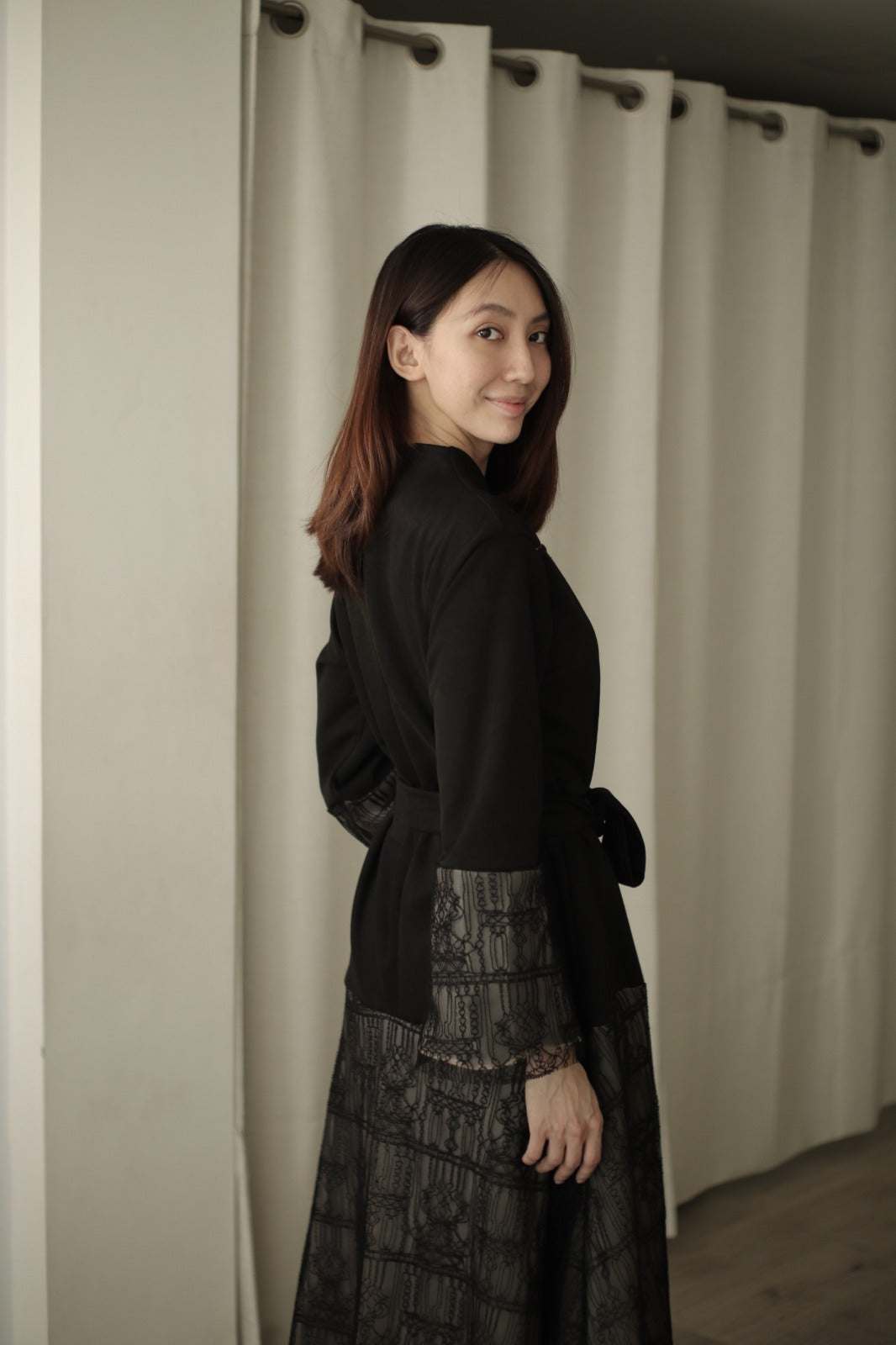 Malika Long Dress Black - Atvezzo Dress