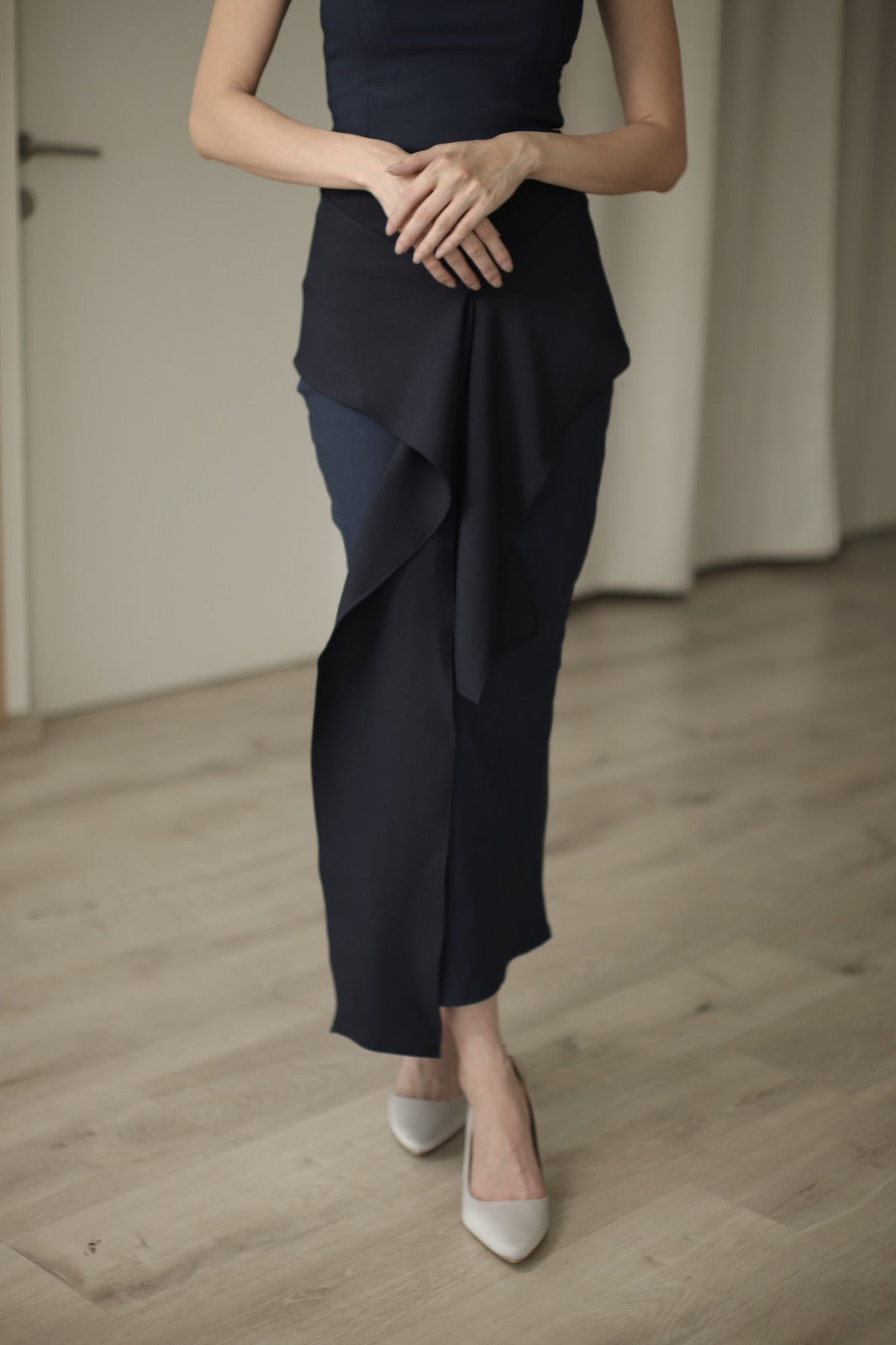 Jenna Skirt Navy - Atvezzo Skirt