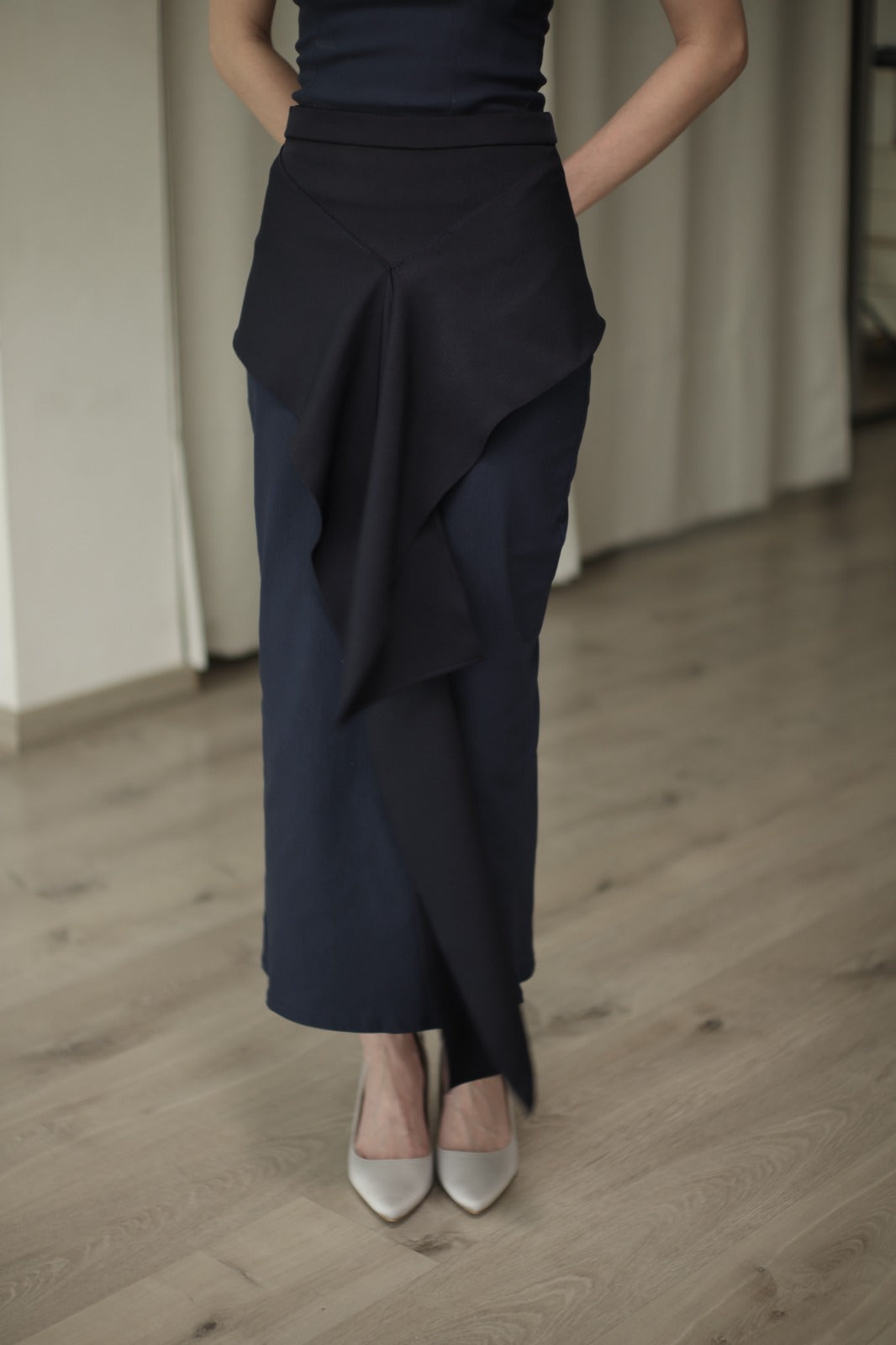 Jenna Skirt Navy - Atvezzo Skirt